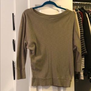 ❤️CYNTHIA ROWLEY - Olive green long sleeve tee